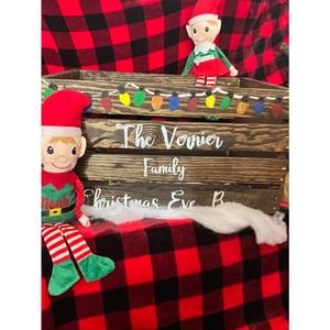 Personalized Christmas Eve Christmas Holiday Crate Keepsake